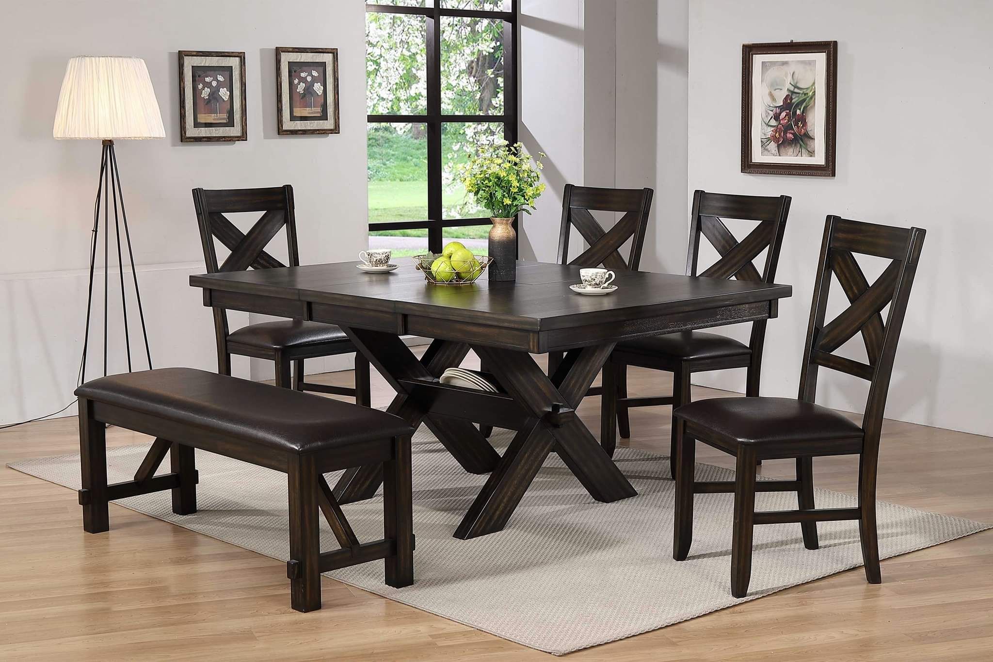 MODERN NEW KELLY DINING SET ON SALE ONLY $599. IN STOCK, SAME DAY DELIVERY π FINANCING AVAILABLE