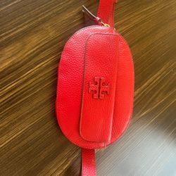 Tory Burch red fanny pack 