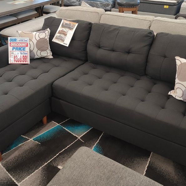 Black Sectional Sofa 