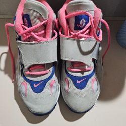 Nike Air Speed Turf (GS) Gray/Blue-Pink Training Shoes Size 6y