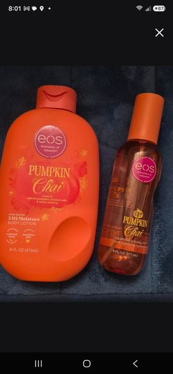 EOS pumpkin chai set