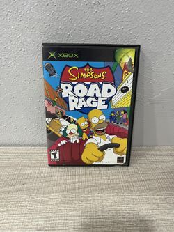 Xbox The Simpsons Road Rage (Microsoft Xbox, 2001) - Black Label - Case & Disc.