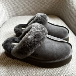 Women’s Ugg Disquette Slippers Gray Size 10