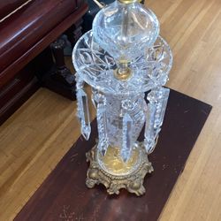 Vintage crystal lamp without Shade 