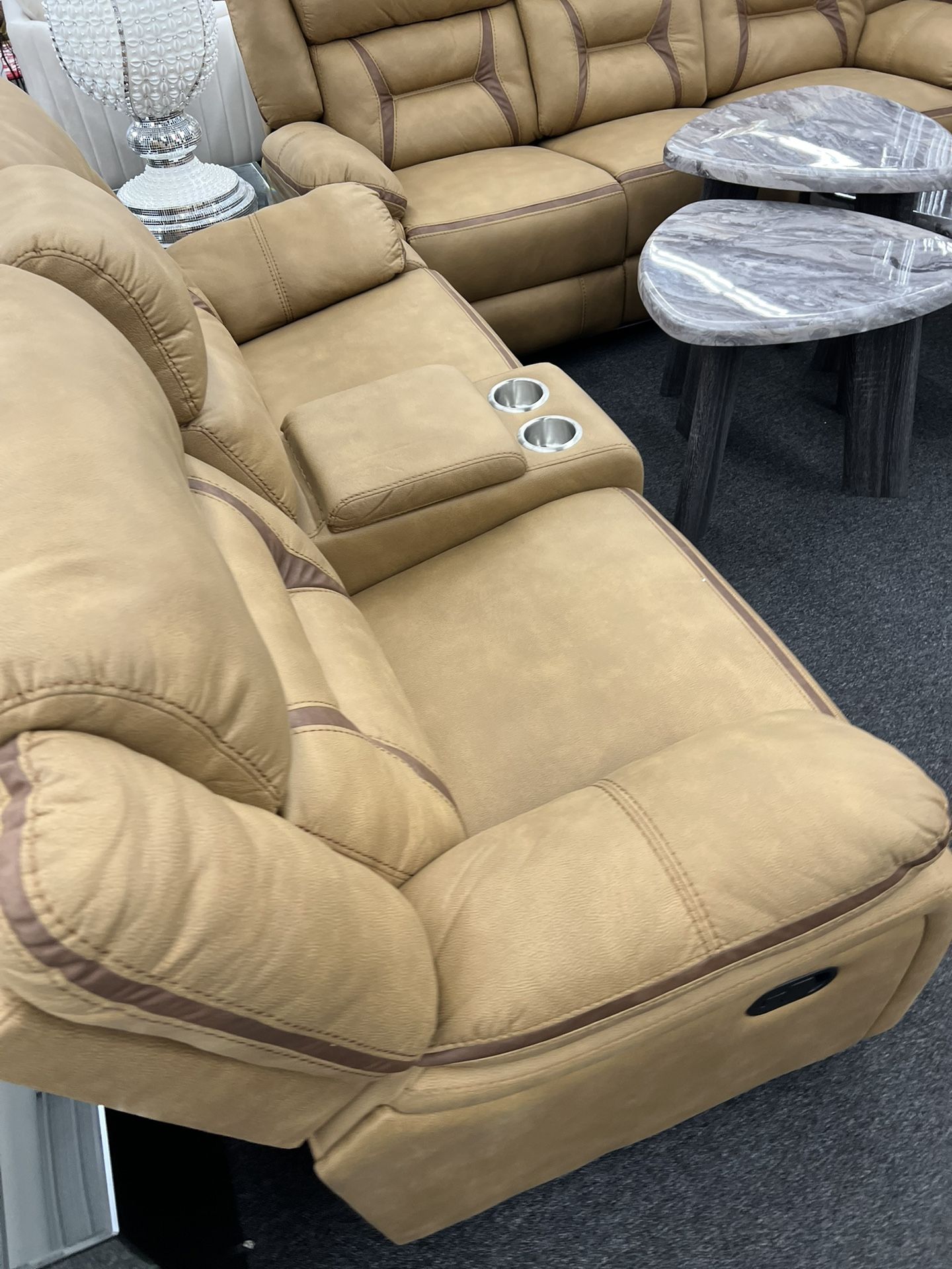 Quadruple Reclining Couch And Loveseat!