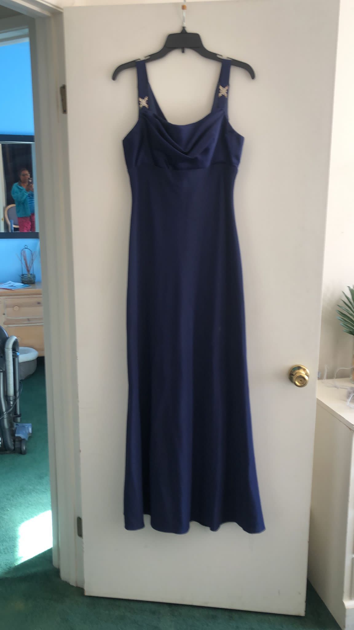Womens Formal Dress Size L Navy Blue