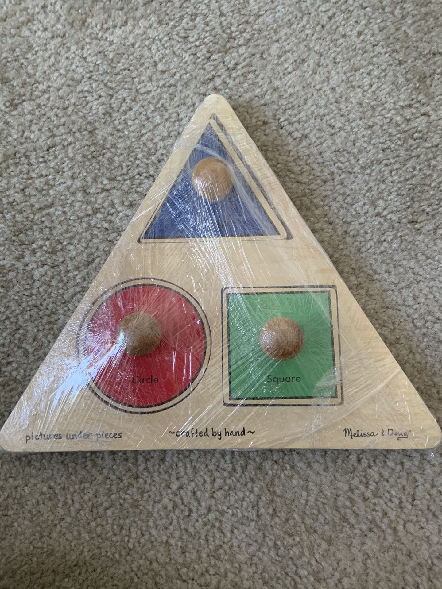 Melissa & Doug ‘triangle’ jumbo knob puzzle