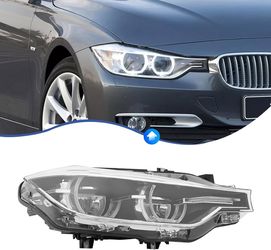 2016-2019 BMW 3 Series F30 320i  with Bulb LED DRL Non-AFS Passenger Head Lights