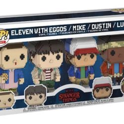 Funko Pop! T8-Bit Stranger Things (Eleven with Eggos/Mike/Dustin/Lucas) Target Exclusive 4-Pack