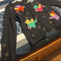 Quacker Factory Zip Up Cardigan Sweater