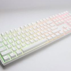 Ducky One 3 Pure White Hotswap RGB Mechanical Keyboard w/ Quack Mechanics