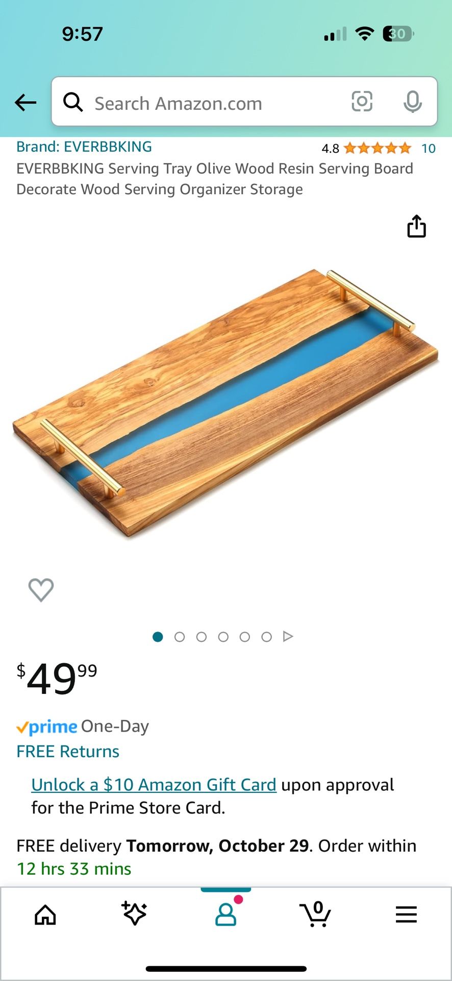 Serving Tray Olive Wood