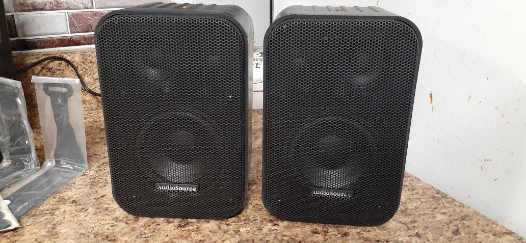 NEW AUDIO SOURCE 50 WATT SPEAKERS READ BELOW