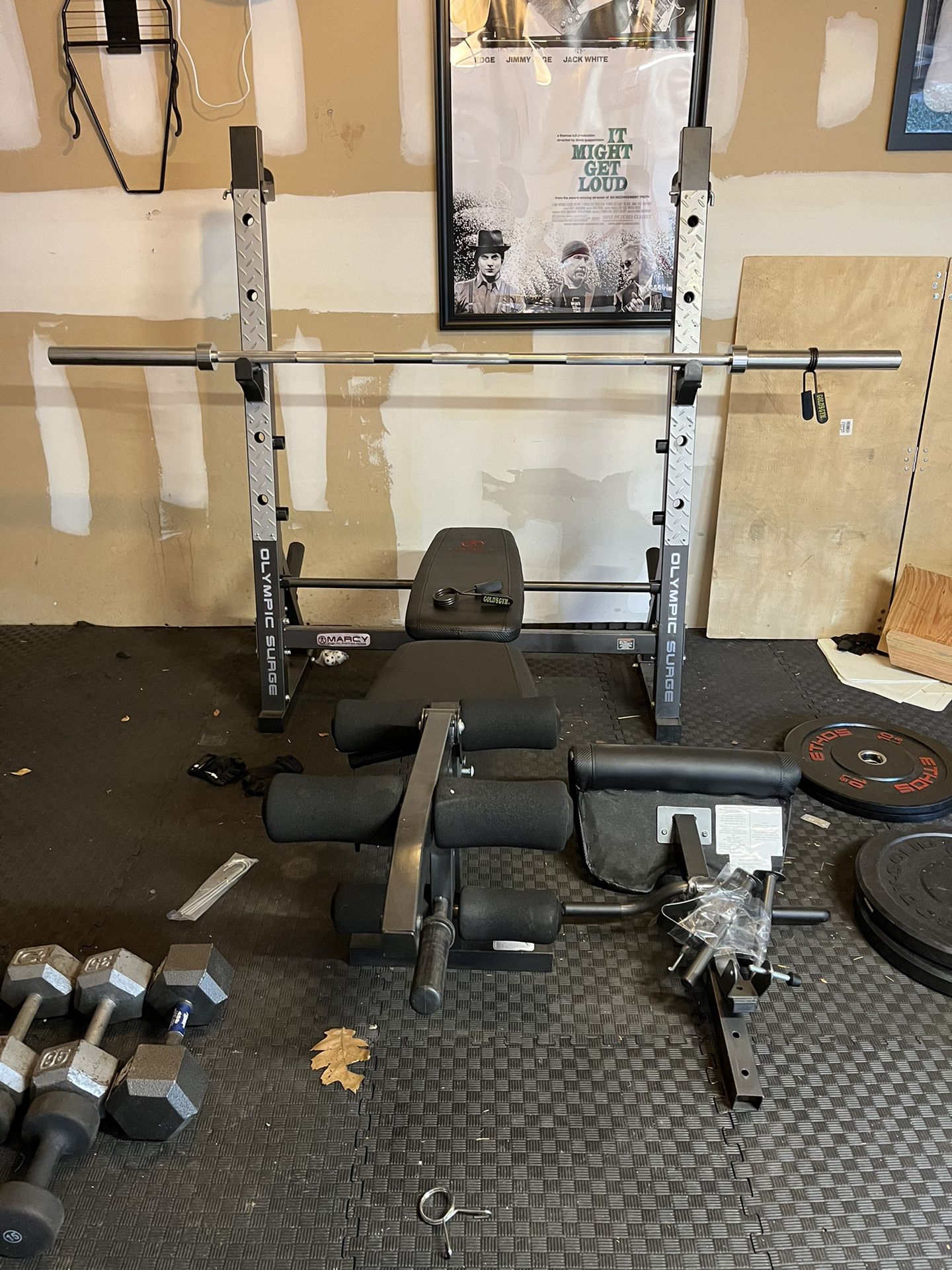 Marcy Olympic Surge Bench and Weights
