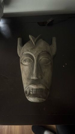 Wooden tiki mask