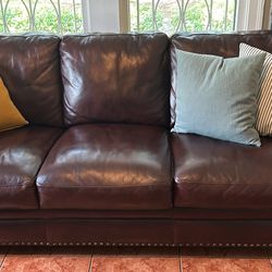 Make An Offer- Comfy Leather Sofa