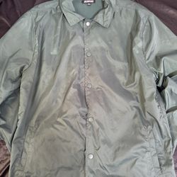 Green Windbreaker! Jacket! 