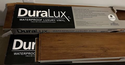 NIB Duralux waterproof luxury vinyl flooring