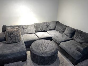 Grey L Couch