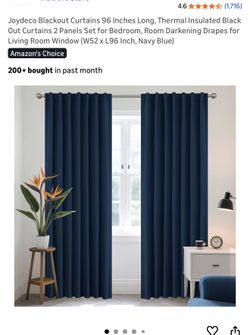 Two Sets (4 Curtains Total ) Blacked Out Curtains