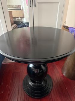 Wood side table