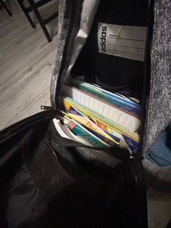 Backpack full of books