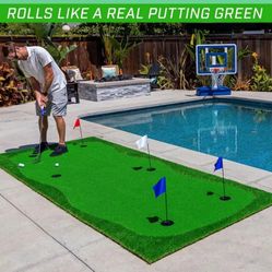 NEW IN BOX 12ft x 5ft Practice Golf Putting Green - Professional Training Indoor or Outdoor