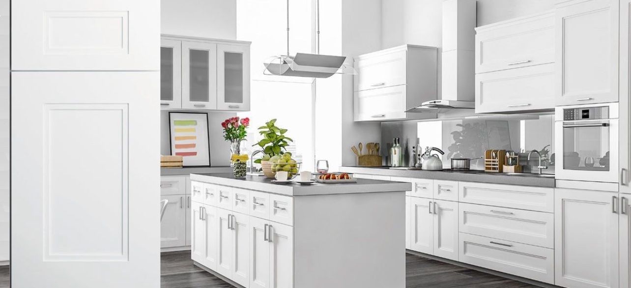 White shaker Kitchen Cabinets
