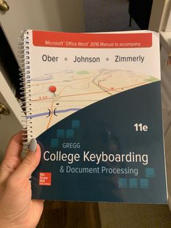 Microsoft office word 2016 College keyboarding