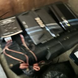 3 Amps, One Crossover, With The Bass Knob, Two 12” Woofers all On A Box Ready To Mount In Your Car Or Truck. 