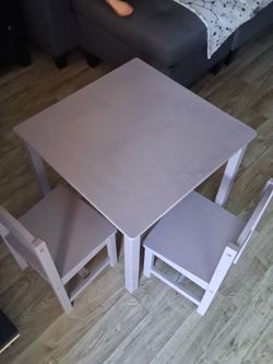 Kids' table and two chairs