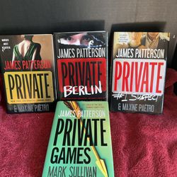 4 James Patterson Novels “Private Series “