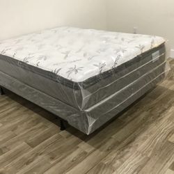 NEW MATTRESS QUEEN SIZE PILLOWTOP WITH BOX SPRING 