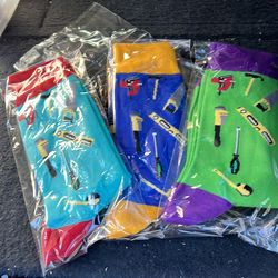 Case of men’s novelty socks  100s of pairs New Individually packaged