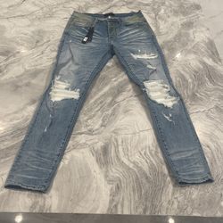 Amiri MX1 ULTRA SUEDE JEAN ,Men 32
