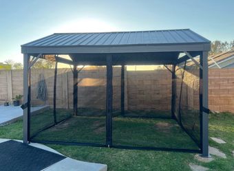Brand new 10’x12’ Hardtop Aluminum Permanent Outdoor Patio Garden Gazebo
