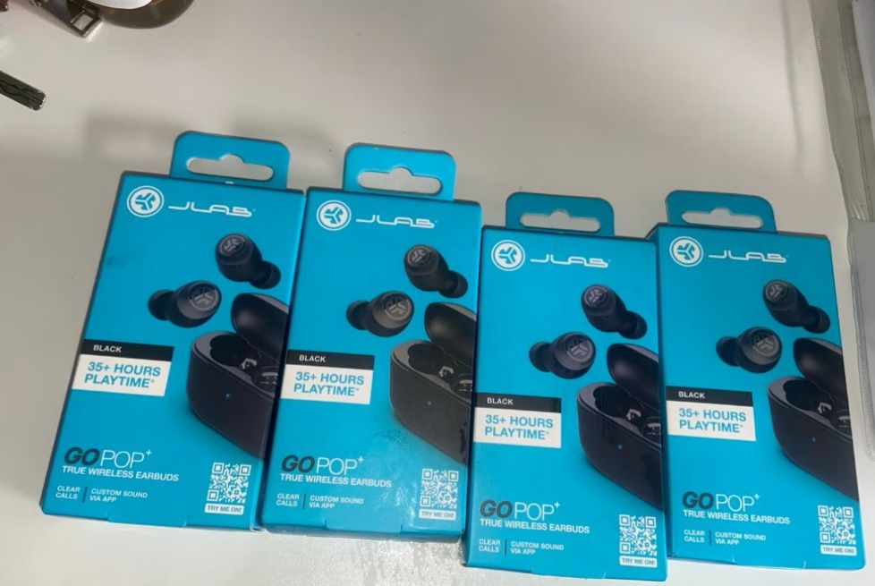 4 JLab Go Air Pop True Wireless Bluetooth Earbuds & Charging Case -