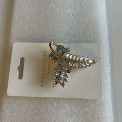 Luxury Rhinestone Wheat Brooch 