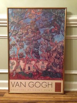 Framed Hospital At Saint Remy VAN GOGH