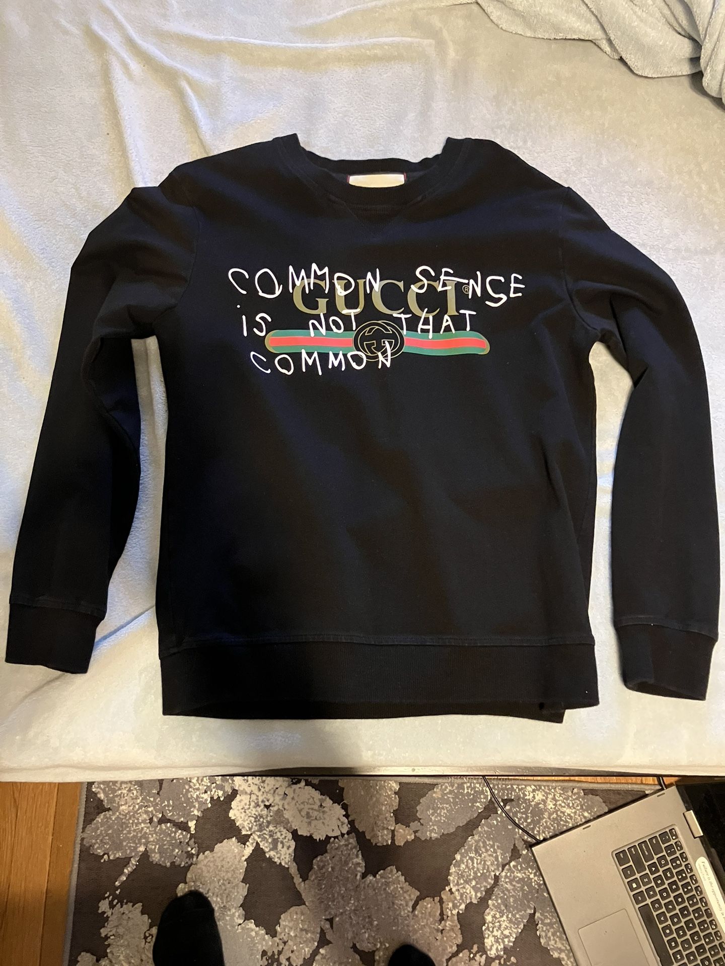 "Common Sense Is Not That Common" Gucci Sweatshirt