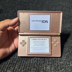 Nintendo Ds Lite Rose Gold Handheld Console Only