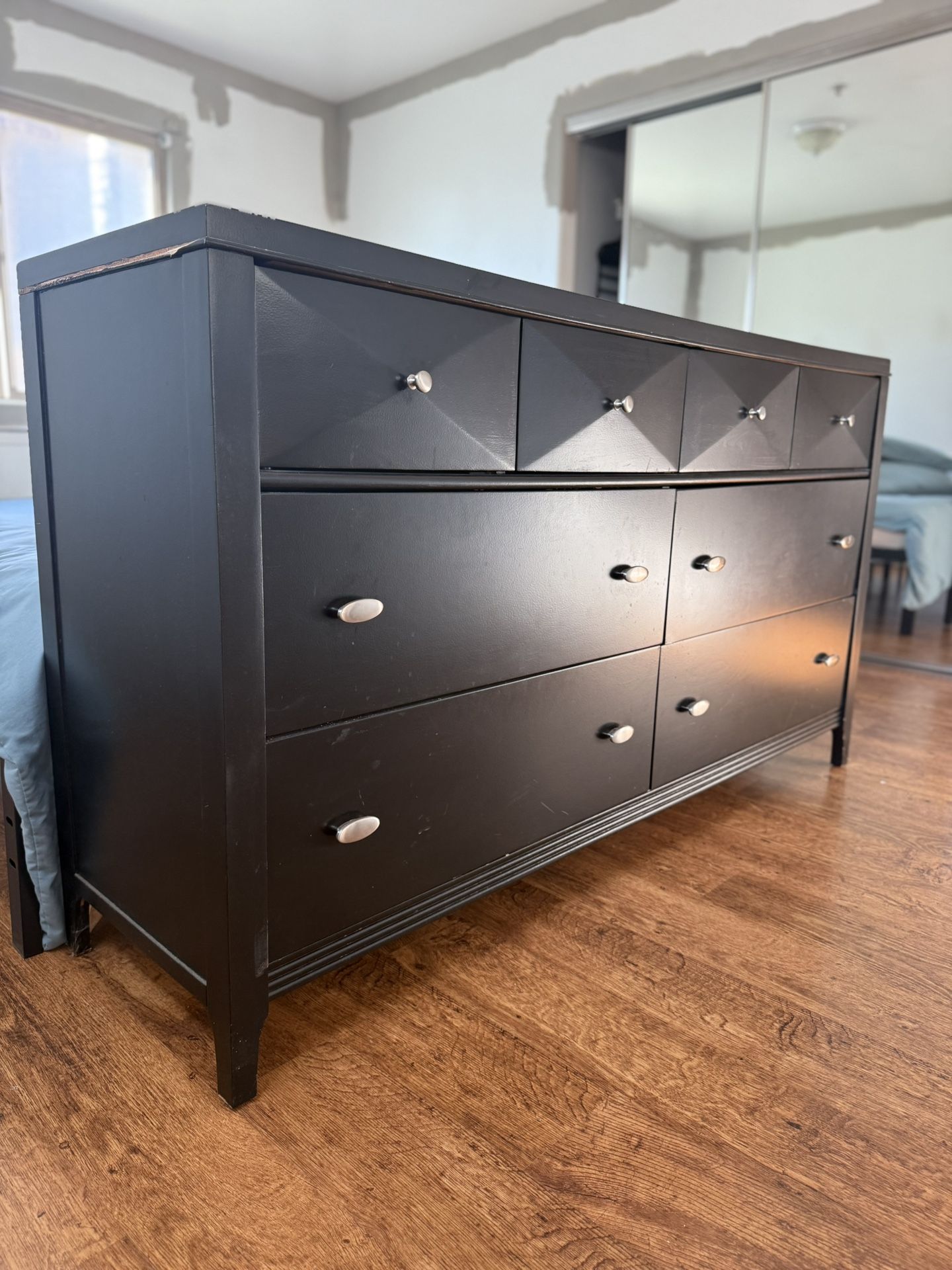 Black Wood Dresser β $75 OBO