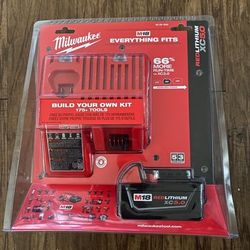 Milwaukee m18 5ah battery and charger new 80$