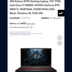 Brand New Gaming Laptop 
