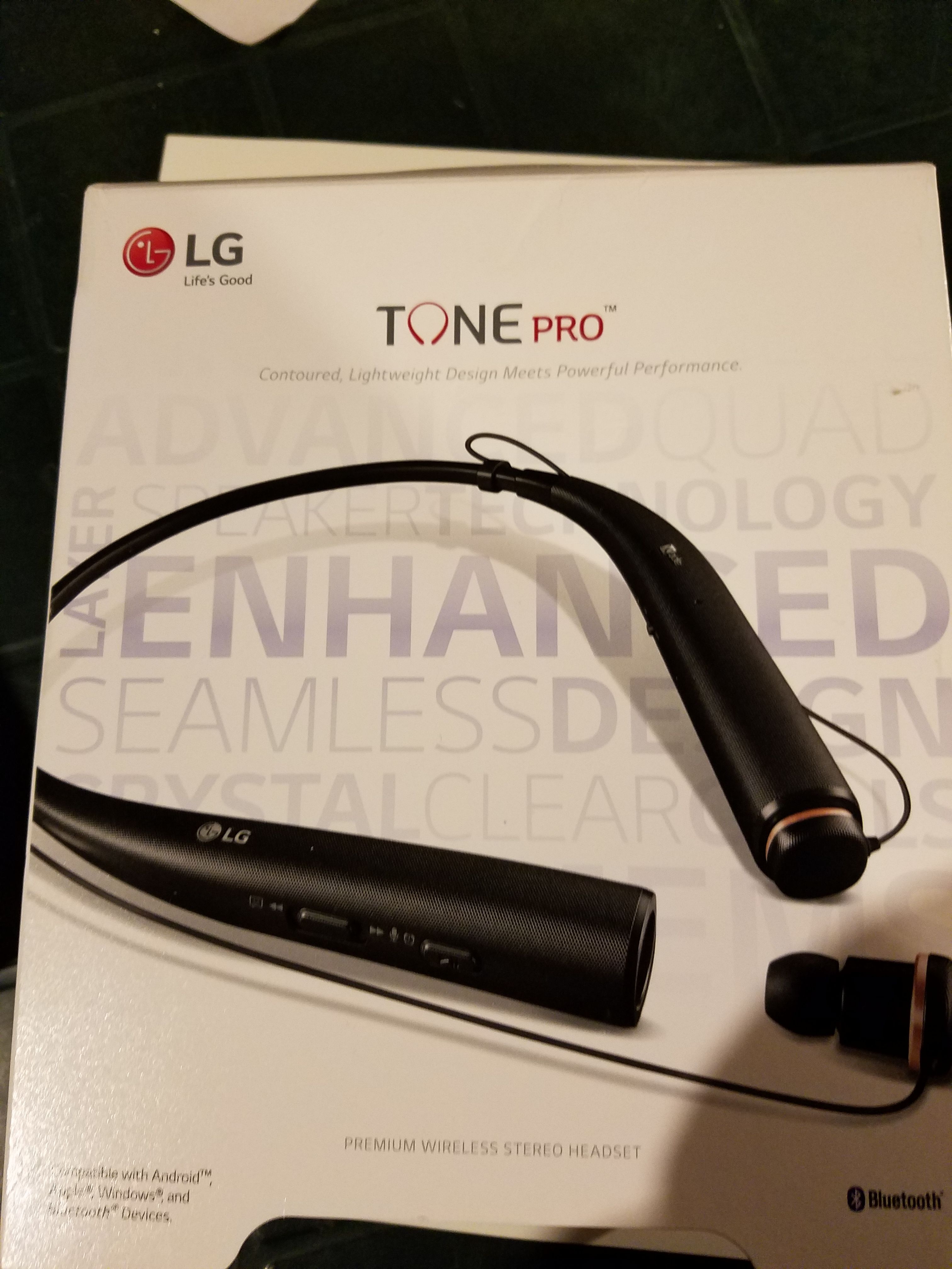 LG - TONE Pro HBS-780 Wireless In-Ear Behind-the-Neck Headphones - Blue/Black