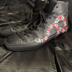 Gucci Leather High Top Snakes