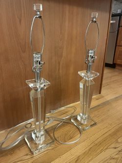 Set Of Clear Lamp Bases 