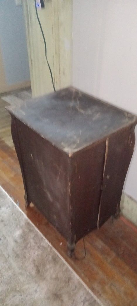 Antique Rare Victola Dual Opening Door Record Storage Collector Piece