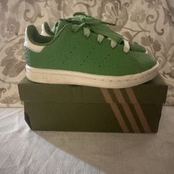 adidas Stan Smith C Kermit the Frog Boys' Low Top Sneakers Green White Size 11K