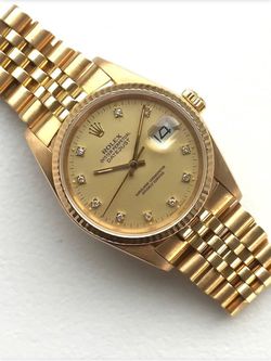 Rolex Datejust Gold Watch